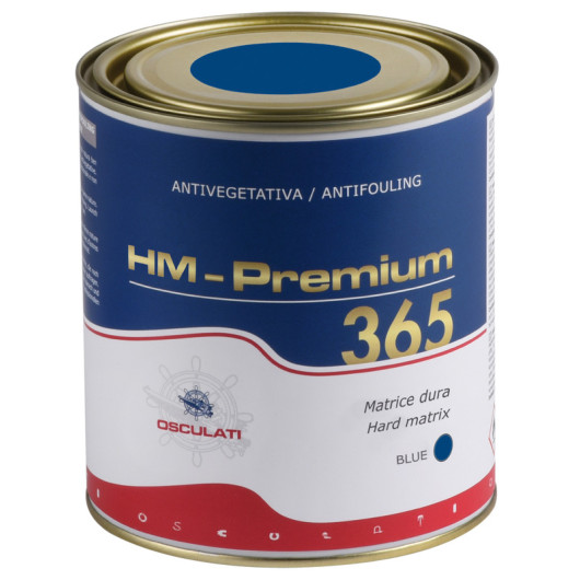 Antifouling matrice dure haute performance HM Premium 365 Osculati 0,75 L | Bleu