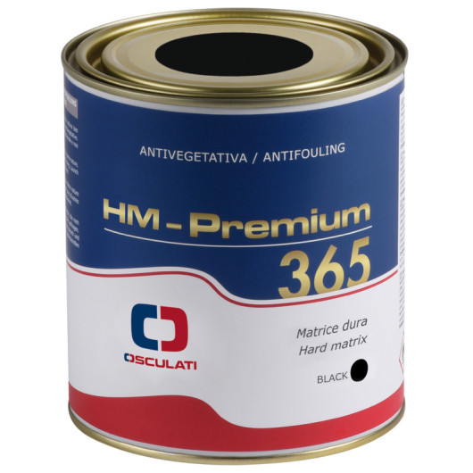 Antifouling matrice dure haute performance HM Premium 365 Osculati 0,75 L | Noir