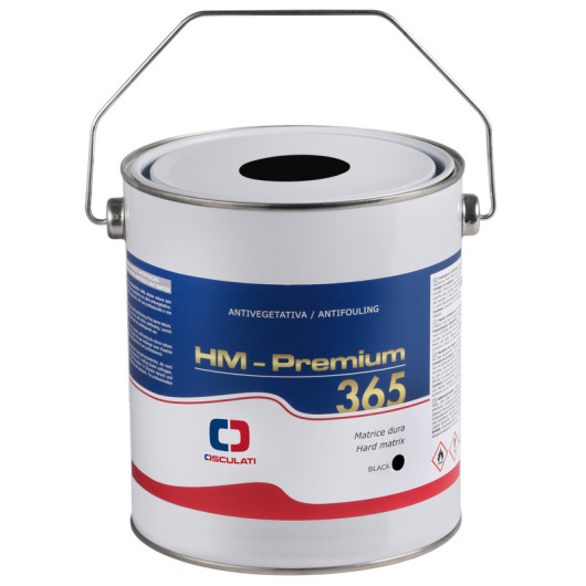 Antifouling matrice dure haute performance HM Premium 365 Osculati 2,5 L | Noir