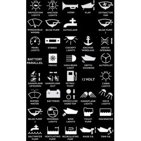 OSCULATI Tableau électrique tactile | 4 interrupteurs Panneau électrique tactile 4 interrupteurs Osculati | tableau de commande 12/24V pour bateau