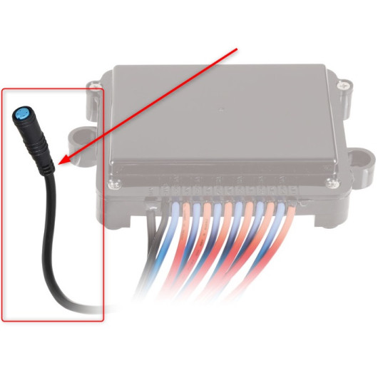 Rallonge de 1,5m pour tableau électrique tactile Osculati | panneau de commande 12/24V pour bateau | connexion