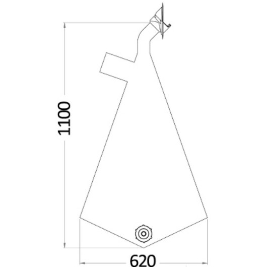 Sac PVC pour douchette Saturn Osculati | Sac anti-eau pour douchette de cockpit de bateau et van| montage vertical