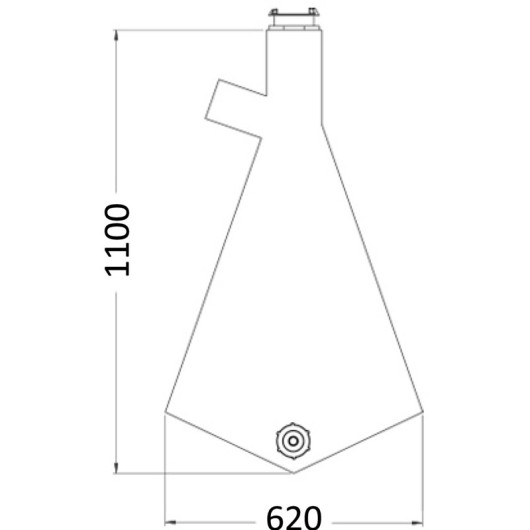 Sac PVC pour douchette Saturn Osculati | Sac anti-eau pour douchette de cockpit de bateau et van | montage horizontal