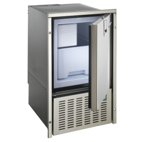 Machine à glaçon Isotherm White Ice Inox | Réfrigérateur à compression | Porte fermée