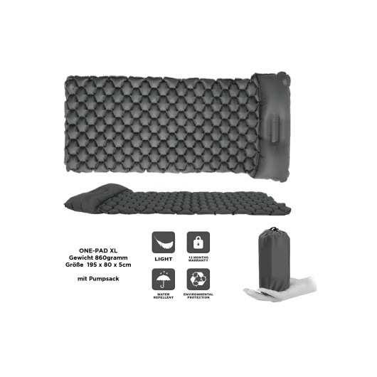 Surmatelas gonflable XL - Accessoire de lit de camp - dimensions