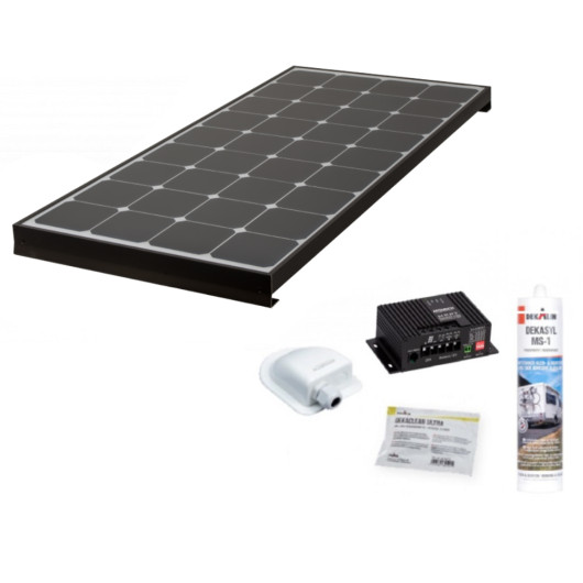 ANTARION Kit Black Booster 120 W - Pack solaire pour van, fourgon aménagé, et  bateau