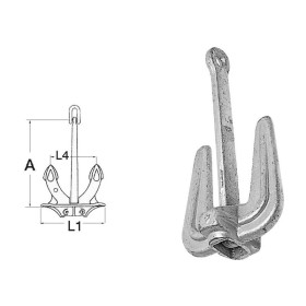 Ancre Hall Classique OSCULATI | Ancre & chaine de mouillage | Ancre et dimensions