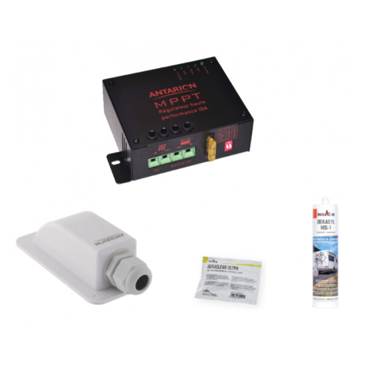 ANTARION Kit Black Booster 220 W - Pack production solaire pour van, fourgon, camping-car et bateau