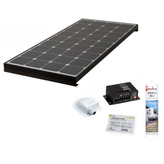 ANTARION Kit Black Booster 220 W - Pack production solaire pour van, fourgon, camping-car et bateau