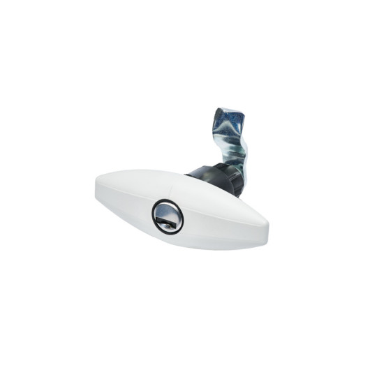 Serrure Ellipse Large - Quincaillerie pour camping-car et caravane - blanc