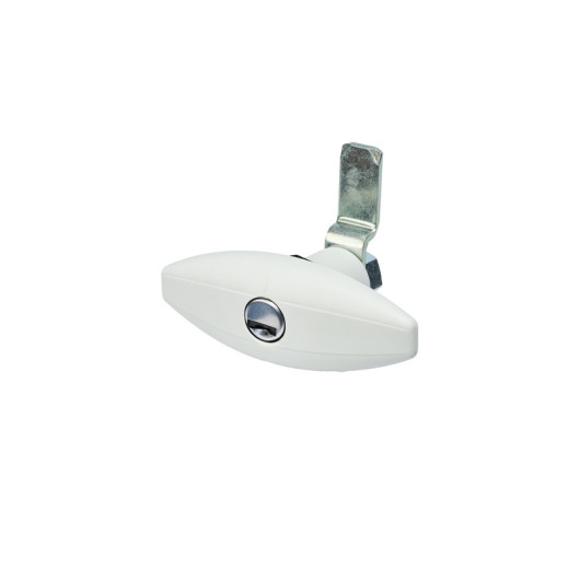 Serrure push large - Accessoire pour sécuriser son véhicule - blanc