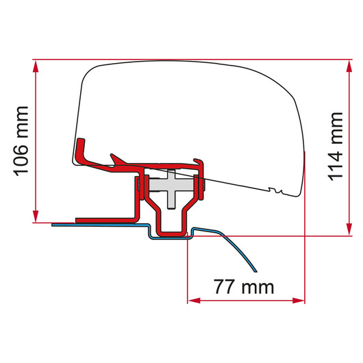 FIAMMA Kit fixation de store F40Van | Nissan NV 200