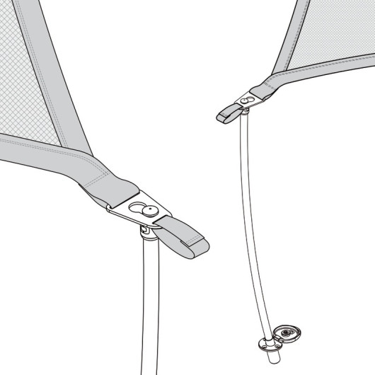OSCULATI Hampe flexible pour taud | fibre de verre et carbone | schéma