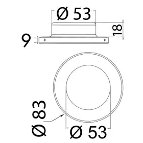 OSCULATI Plafonnier LED à encastrer Montsarrat II poli miroir Plafonnier Montsarrat II - Eclairage intérieur pour bateau - visuel
