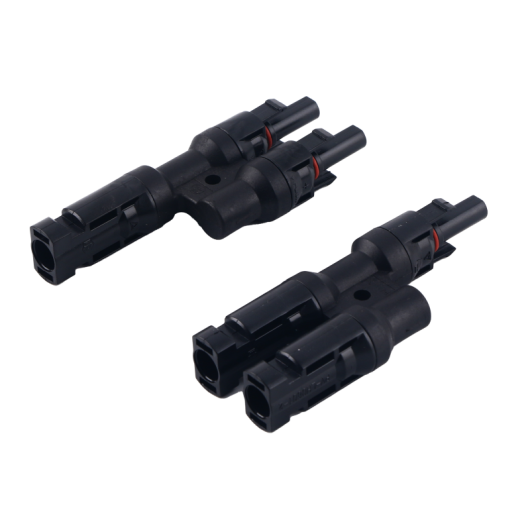 Paire de splitter MC4-T - Connectique pour panneaux solaires - ensemble