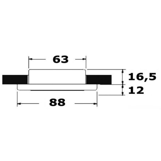 Spot LED Vega II - Éclairage intérieur et extérieur de bateau - schéma