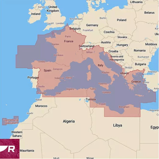 Cartographie marine - Equipement de navigation pour bateau - zone géographique