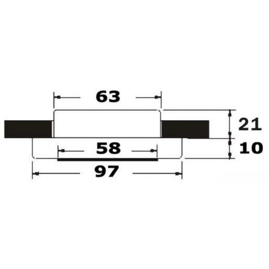 Spot Capella II - Eclairage intérieur de bateau - dimensions