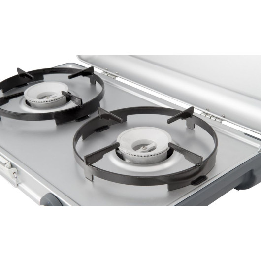 Klarstein Réchaud de camping 2 brûleurs Plaque de cuisson à gaz 3,4 kW