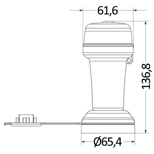 Feu de navigation à piles bicolore Osculati | Equipement bateaux | H2R Equipements