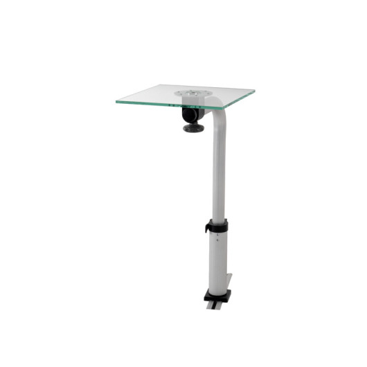 Platine pied de table pivotant - Système amovible - montage
