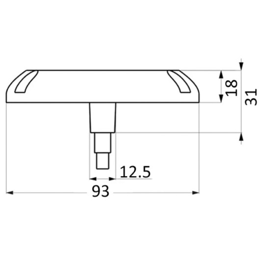 Lampe sous-marine LED 12/24 V Osculati | Projecteur sous-marin | Dimensions