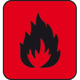 Autocollant danger - Signalétique pour bateau - incendie