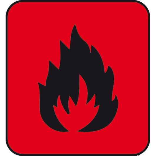 Autocollant danger - Signalétique pour bateau - incendie
