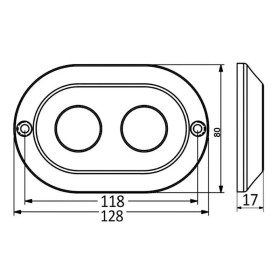 Lampe sous-marine LED 120 W Osculati | Projecteur sous-marin |  Inox