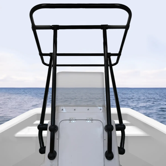 T-Top professionnel OCEANSOUTH Heavy Duty | Roll-bar, T-top, anneau de traction & arceau | Noir sans casquette