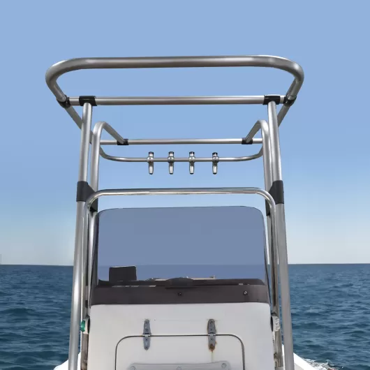 T-Top OCEANSOUTH aluminium anodisé | Roll-bar, T-top, anneau de traction & arceau | Sans toile