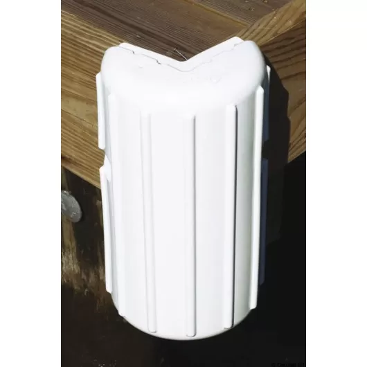 Défense de ponton d'angle - Équipement de protection pour bateaux - blanc
