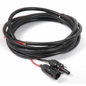 EM Câble solaire double couleur noir de 4 mm avec connecteur solaire MC4