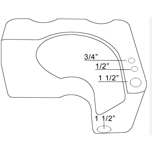 Réservoir universel eaux noires 26L Osculati | Compatible WC bateau, voilier ou camping-car | raccord