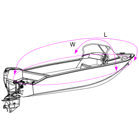 Taud Oceansouth pour vedette moteur IB | Housse et taud de bateaux