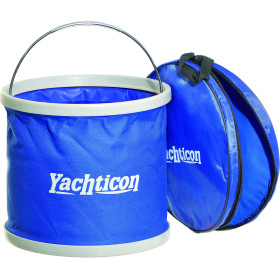 Seau pliant textile 9 L Yachticon | seau pliable ultra résistant pour bateau, van et camping