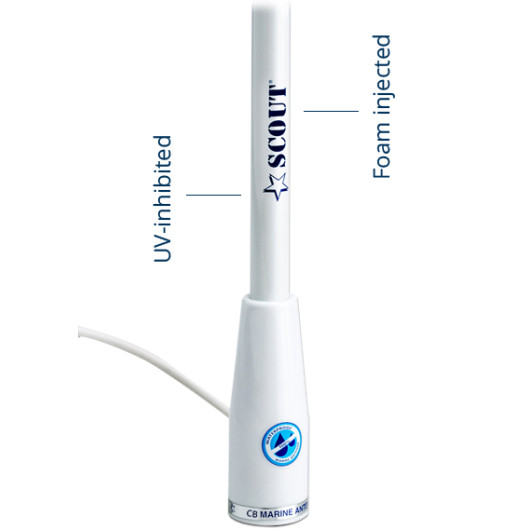 Antenne CB SCOUT KS-7B de 150 cm | VHF & Communication | Protégée UV