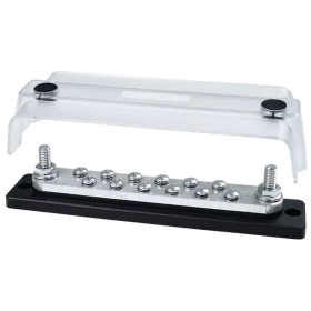 OSCULATI Maxi Bus Bar Heavy Duty 250 A | 2x8 mm + 12x5 mm Maxi Bus Bar Heavy Duty 250A 2x8 et 12x5mm Osculati | Connectique, connecteur électrique | Capot plastique
