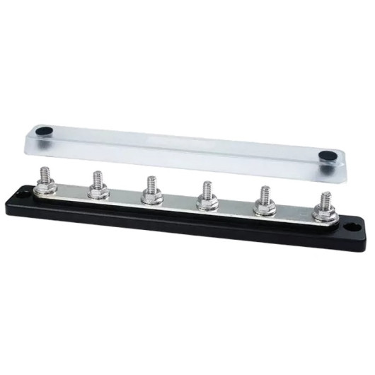 Bus Bar Heavy Duty 150 A 6x6 mm Osculati | Connectique, connecteur électrique | Avec capot
