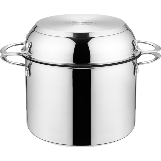 Popote poêle et casseroles Brunner inox Academy NG | batterie de cuisine pour camping-car, bateau | rangement compact