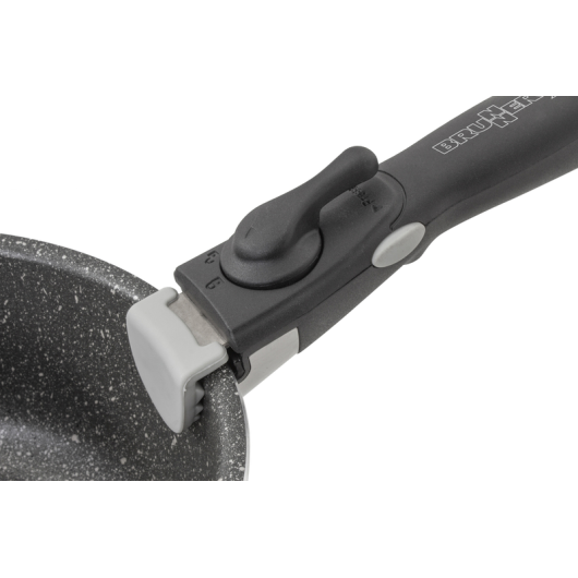 Popote poêle et casseroles Brunner inox Academy NG | batterie de cuisine pour camping-car, bateau | poignée amovible