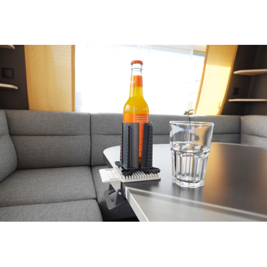 Plaque à pince pour verres et bouteilles PURVARIO |support fixation cuisine camping-car, bateau