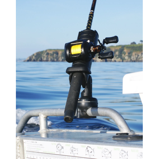 Support tube RailMount 19-25 RAILBLAZA + Base StarPort | Rangement cockpit | Avec support de canne à pêche