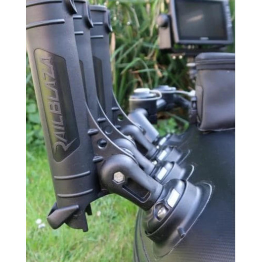 Support QuikPort Railblaza à coller | Accessoires annexe et pneumatique | Porte canne sur annexe
