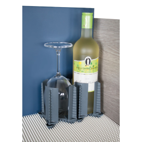 Flexxi 100 porte bouteille et porte verre PUR VARIO |cale bouteille camping-car, van et bateau | rangement bouteille