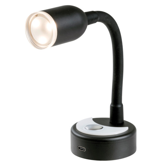 Spot LED articulé noir - Éclairage intérieur de bateau et fourgon aménagé - ensemble