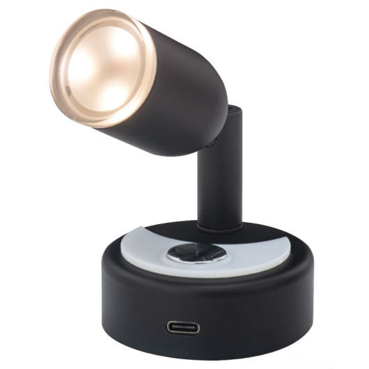 Spot LED 12V - Éclairage intérieur de bateau et fourgon aménagé - noir