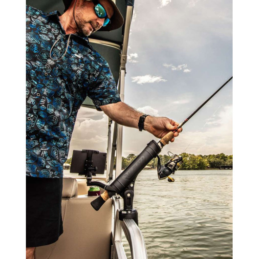 Porte-canne à pêche Rod Tube Railblaza | Support de canne | En action sur liston