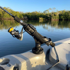 Porte-canne à pêche HEXX Rod Holder II Black avec HEXX Base Railblaza | Support de canne