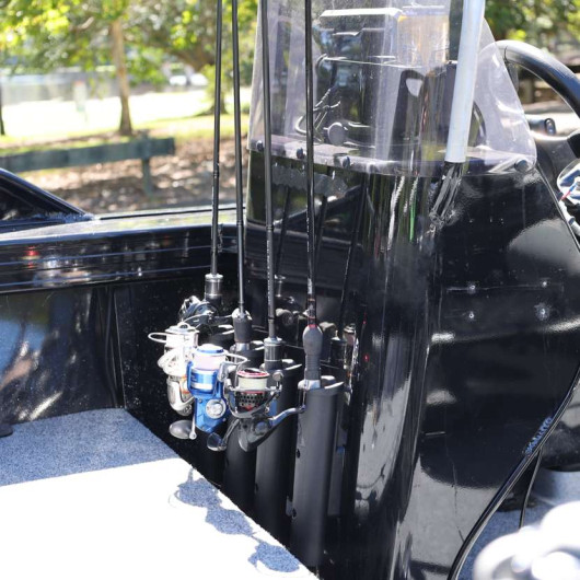 Porte-canne simple Railblaza RodStow | Porte-canne à pêche | Différent modèle Noir en action
